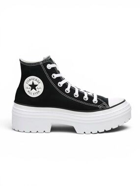 Converse Chuck Taylor All Star
Lugged Heel High Top Platform Sneakers Black 6